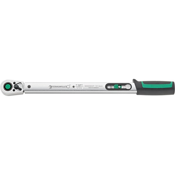 Stahlwille Tools MANOSKOP torque wrench QuickRelease ratchet No.721QR/15 QUICK 30-150 N·m sq drive 1/2 50204115